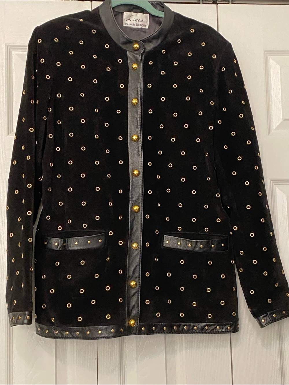 Vintage Suede Leather and Stud Jacket